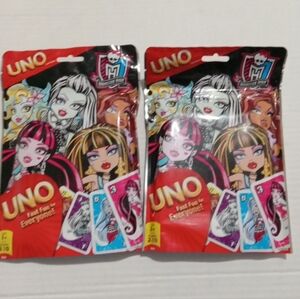 Monster High  uno Cards alot of 2